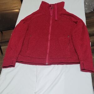 Avalance Cozy Red Zip-Up Sweatshirt. Large EUC